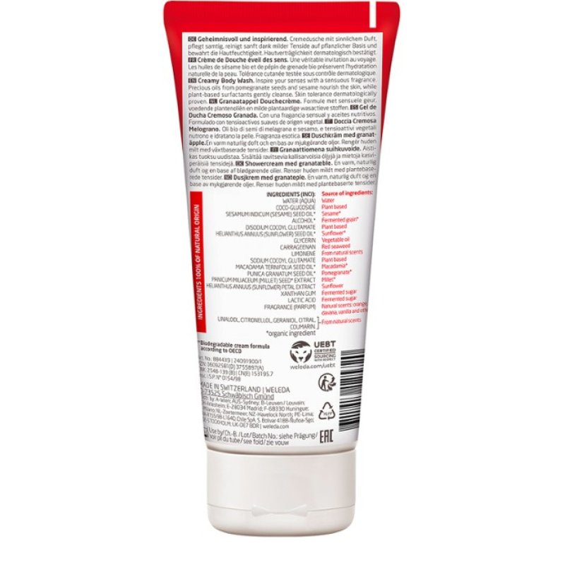 Weleda Bio Inspire Pomegranate Beauty Shower Gel 200ml