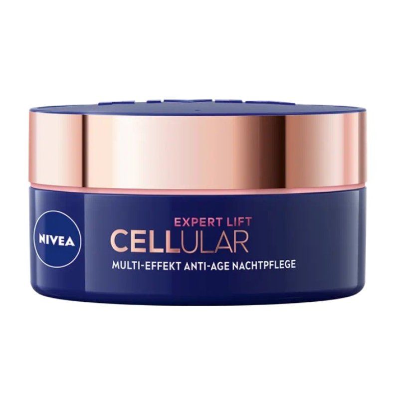 Nivea Cellular Expert Lift Multi-Effect Anti-Age Night Care Moisturizing Night Cream with Hyaluronic Acid - 1.7oz