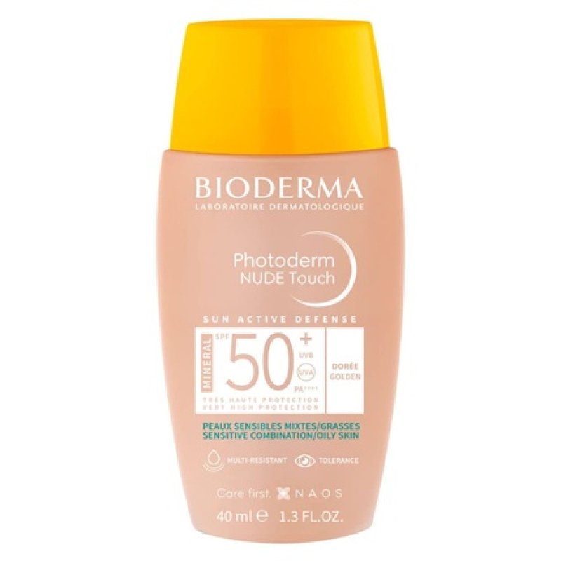 Photoderm Nude Sun Protection SPF50 Gold Color 40ml