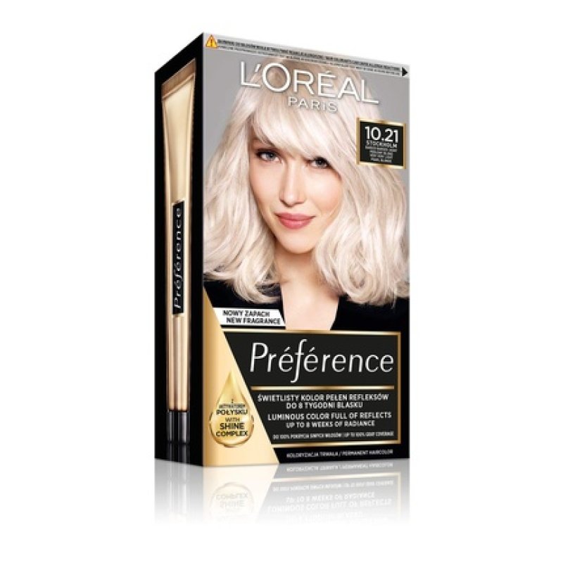 L'Oréal Paris Préférence 10.21 Stockholm Hair Dye Very Light Pearl Blonde