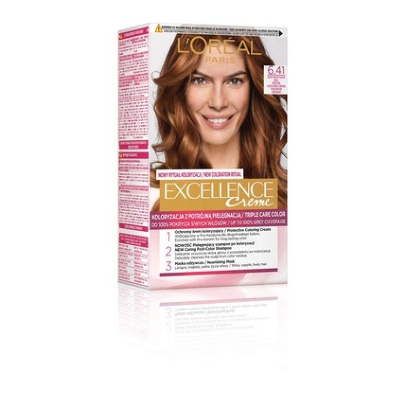 L'Oréal Paris Excellence 6.41 Hair Color - Light Amber Bronze