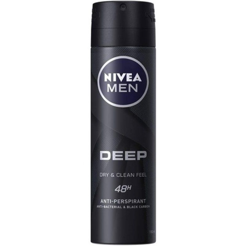 Nivea Men Deep Deodorant Dry & Clean Feel 48h 150ml