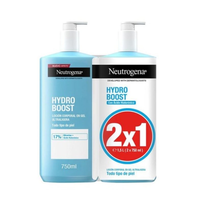 Neutrogena Hydro Boost Moisturizing Gel Lotion - 2x750ml