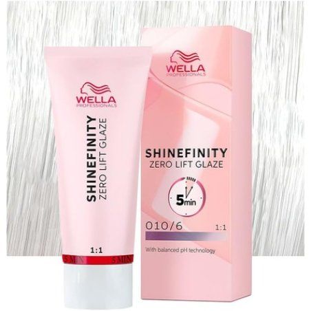 Wella Shinefinity Zero Lift Glaze Lavender Flash 010/6 60ml - Demi-Permanent Hair Color