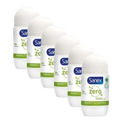 Sanex Zero% Respect & Control Deodorant Roller 50ml