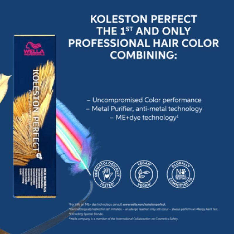 Wella Koleston Perfect Me Rich Naturals 4/82 60ml Permanent Hair Color