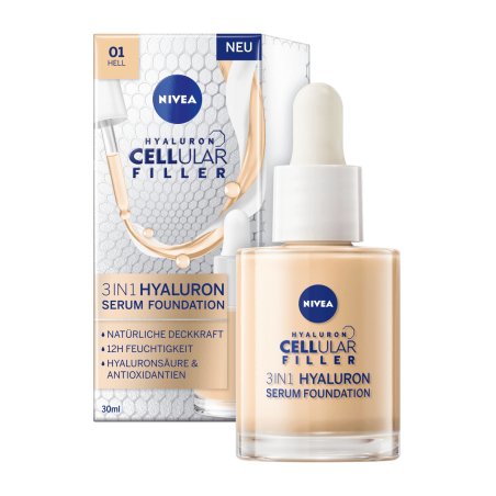 Nivea Hyaluron Cellular Filler 3in1 Serum Foundation light (30ml)
