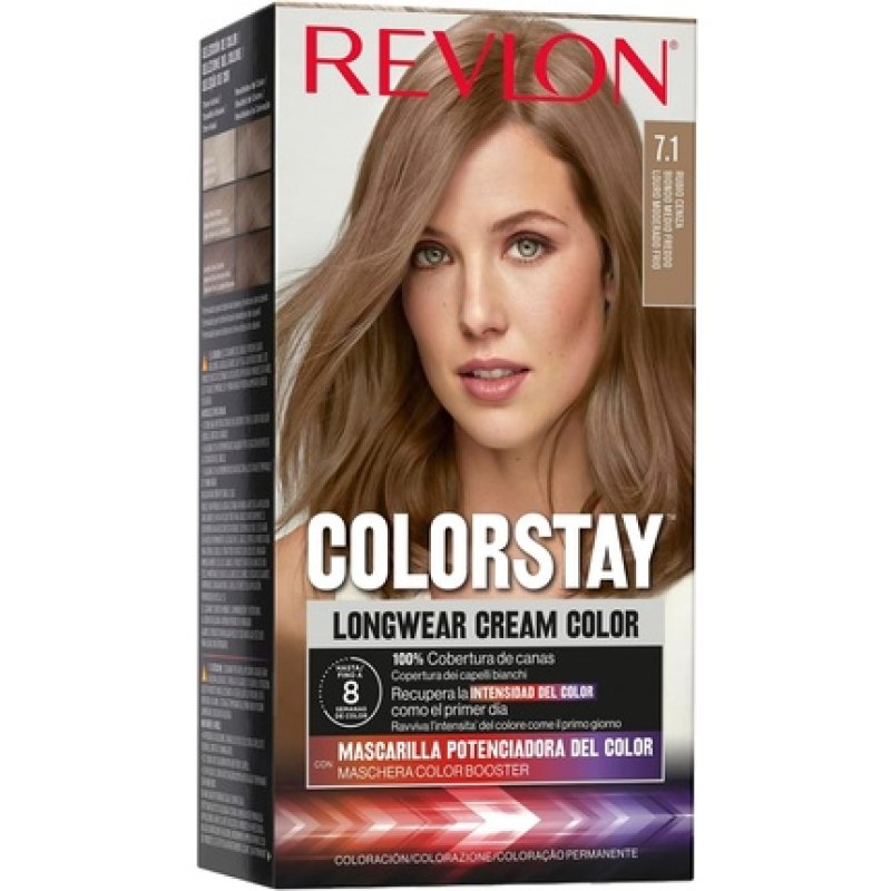 Revlon Colorstay Longwear Cream Color 7.1 Ash Blonde 4 Units