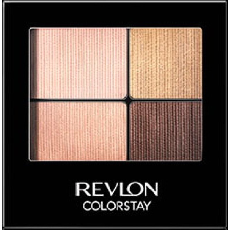 Revlon ColorStay 16 Hour Eyeshadow Quad with Dual-Ended Applicator Brush Longwear Intense Color Smooth Eye Makeup for