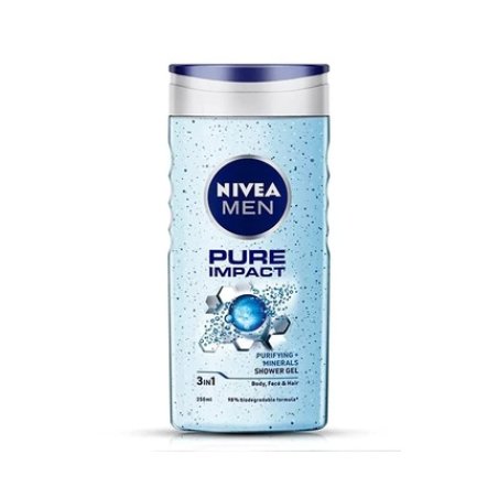 Nivea For Men Pure Impact Shower Gel 250ml