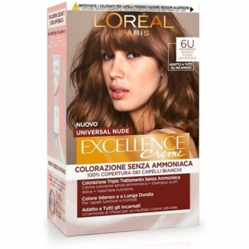 L'Oreal Paris Excellence Universal Nude Hair Dye N. 6U Universal Dark Blonde