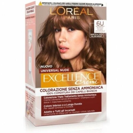 L'Oreal Paris Excellence Universal Nude Hair Dye N. 6U Universal Dark Blonde