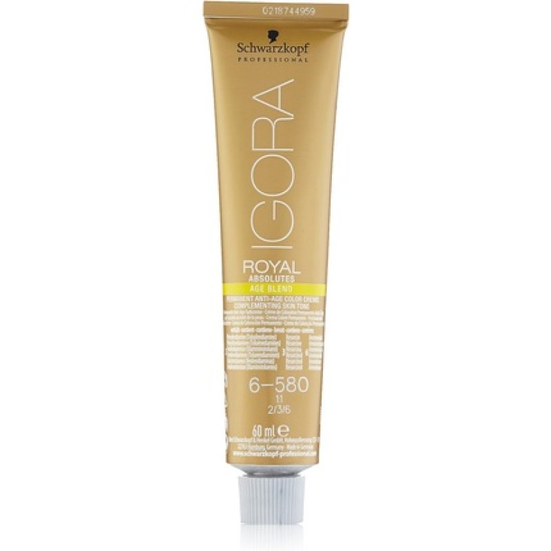 Schwarzkopf IR Absolutes Age Blend 6-580 Dark Blonde Gold Red 60ml