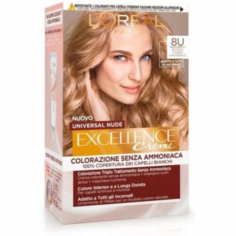 L'Oreal Paris Excellence Universal Nude Hair Dye N. 8U Universal Light Blond