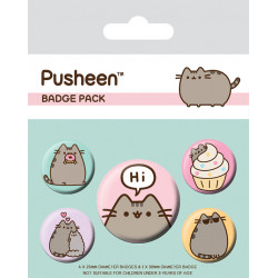 PUSHEEN - Pack 5 Badges - Hi