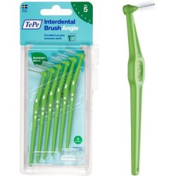 Tepe Angled 0.8mm Green Interdental Brushes 6 Count