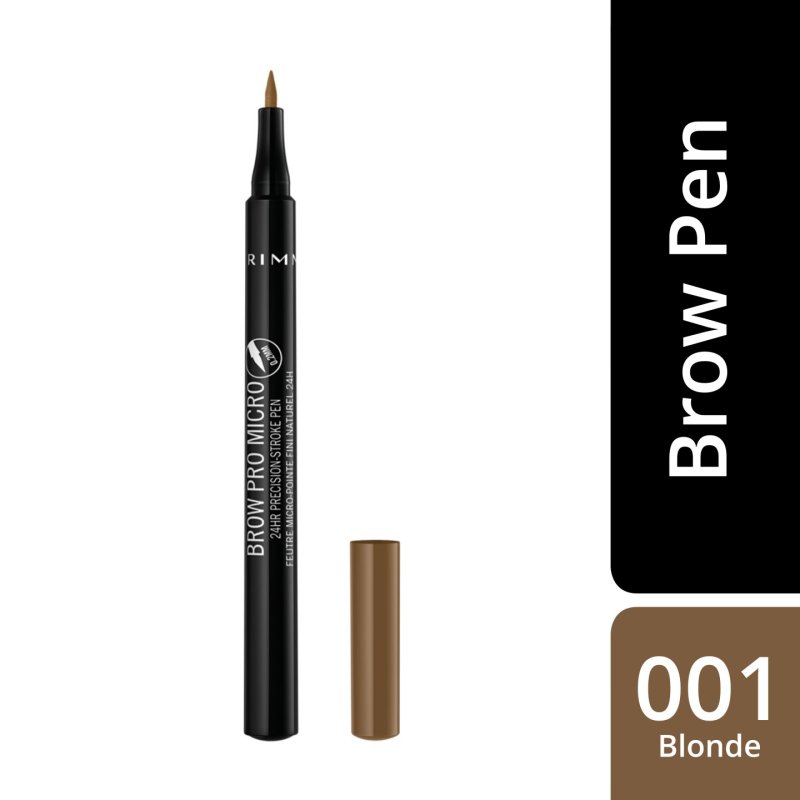 Rimmel Brow Pro Micro 24HR Precision Stroke Pen 001 Blonde Eyebrow Pencils