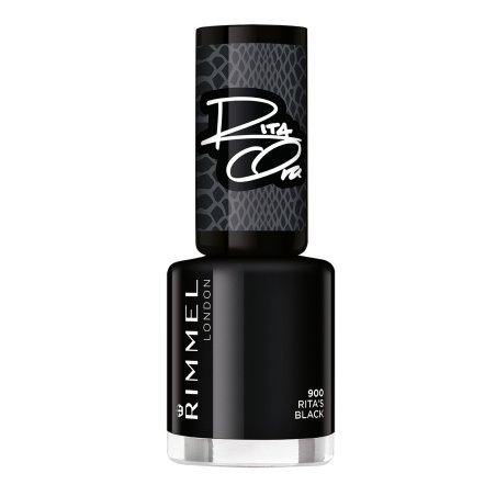 Rimmel London Rita Ora 60 Seconds Super Shine Nail Polish 8ml 900 Ritas Black