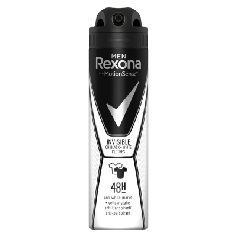 Rexona Men Invisible Black and White Anti-Perspirant Deodorant Spray 150ml