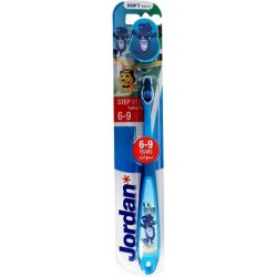 JORDAN Kids Toothbrush Step 3 6-8 Years 1 Piece, Assorted