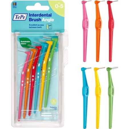 TePe Angle Interdental Brushes Mixed Pack - Samples of Every Size