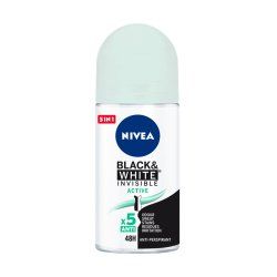 NIVEA Black & White Invisible Active Women Roll deodorant 50 ml 1 pc(s)
