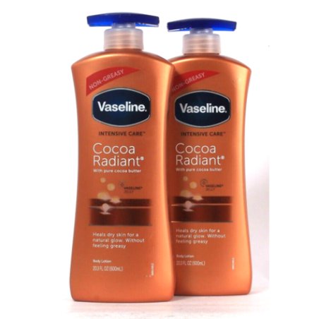 Vaseline Intensive Care Cocoa Butter Radiant Body Lotion 20.3 Ounces