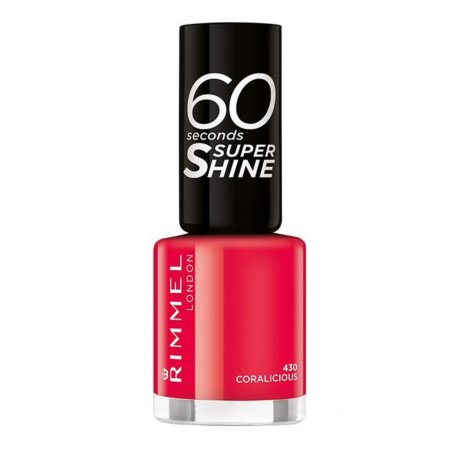 Rimmel London 60 Seconds Super Shine Nail Polish 430 Coralicious 8ml