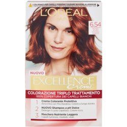 Excellence Creme Color 6,54 Dark Copper Mahogany Blonde Hair Dye