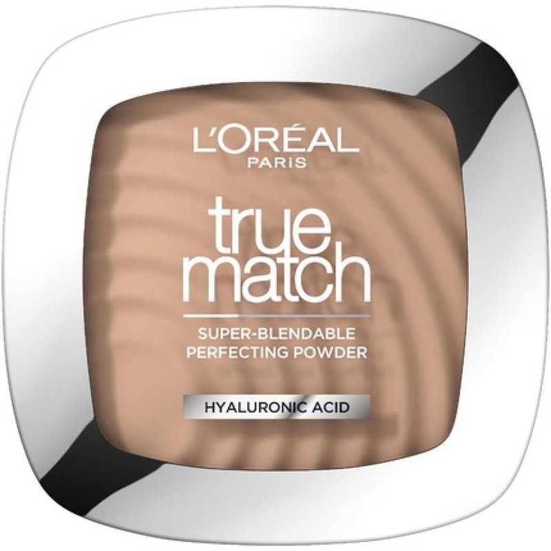L'Oréal Paris Powder Foundation Super-Blendable with Hyaluronic Acid Light Texture for a Flawless Finish True Match
