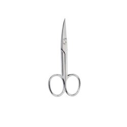 Beter Chrome Plated Manicure Scissors with Curved Blade