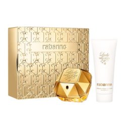Paco Rabanne Lady Million Eau De Parfum Spray 80ml Body Lotion 100ml