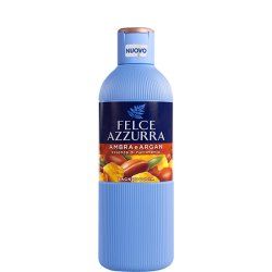 Felce Azzurra Amber & Argan 650 ml Gel douche Unisexe Corps Ambre, Noix d'argan