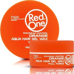 Red One Full Force Aqua Hair Gel Wax Orange 150ml
