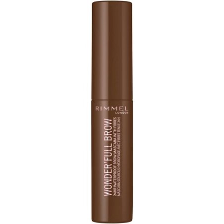 Rimmel London Wonder'Full Brow 24HR Waterproof Brow Gel with Fibers for Plump Thick Brows Medium 4.5ml