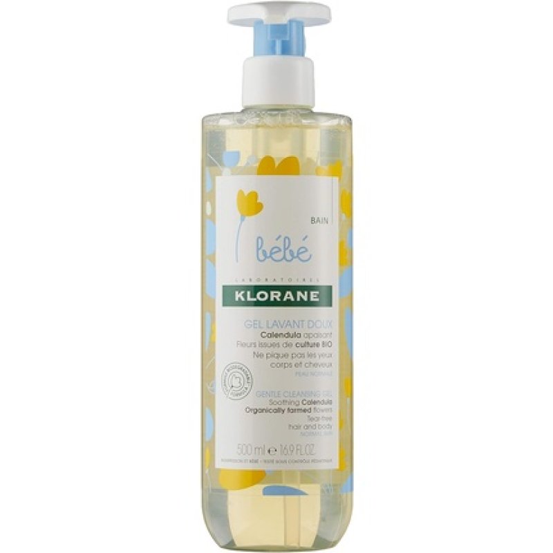 Klorane Bebé Gentle Cleansing Gel Soothing Calendula 500ml