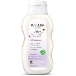 Weleda Baby Derma Lait Corporel À La Mauve Blanche 200 ml