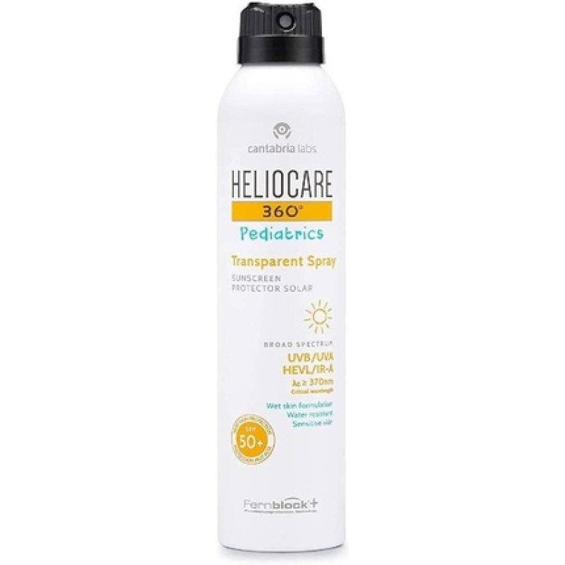 Heliocare 360º Pediatrics Transparent Spray SPF 50 Solar Spray for Children 200ml