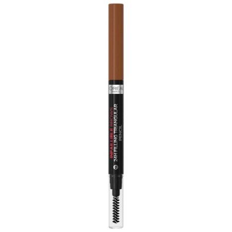 L'Oréal Paris Eyebrow Pencil with Retractable Triangular Tip for Defined and Natural Eyebrows Infaillible Brows 24h