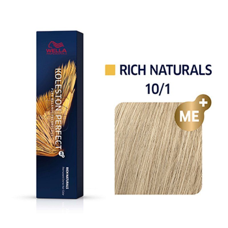Wella Koleston Perfect Me Rich Naturals 10/1 Blond très très Clair Cendré 60ml