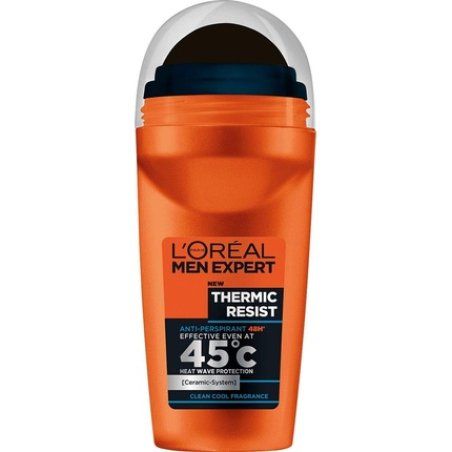 L'Oréal Paris Men Expert Antiperspirant Thermic Resist Deodorant Ball, 48H Protection 50ml