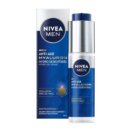 NIVEA Men Anti-Age Hyaluron crème hydratante pour le visage Hommes 50 ml Gel