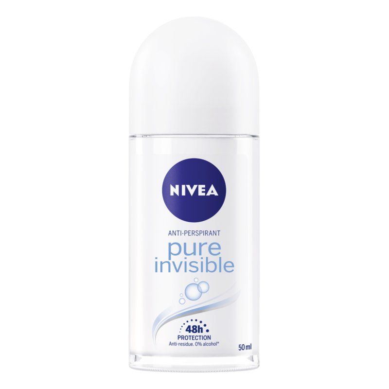 NIVEA Pure Invisible Anti-perspirant Deodorant Roll On Unisexe Déodorant roll-on 50 ml 1 pièce(s)