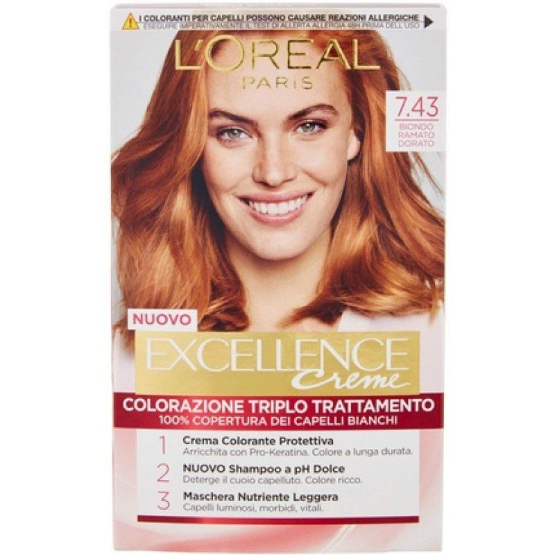 L'OREAL Excellence 7.43 Golden Copper Hair Dye