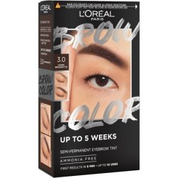 L'Oréal Paris Semi-Permanent Eyebrow Tint Lasts up to 5 Weeks Visible Results in 5 Minutes Ammonia Free Brow Colour