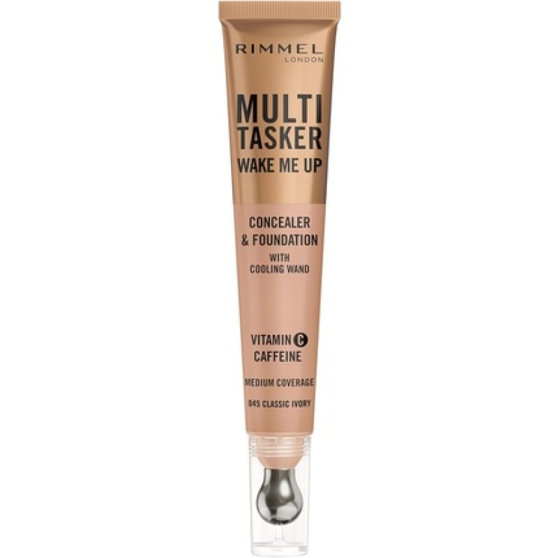 Rimmel Multi-Tasker Wake Me Up Foundation & Concealer 20ml 045 Classic Ivory