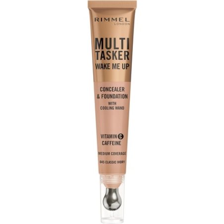 Rimmel Multi-Tasker Wake Me Up Foundation & Concealer 20ml 045 Classic Ivory