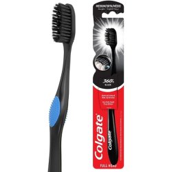 Colgate 360 Charcoal Infused Bristles Medium Toothbrush 1 Count