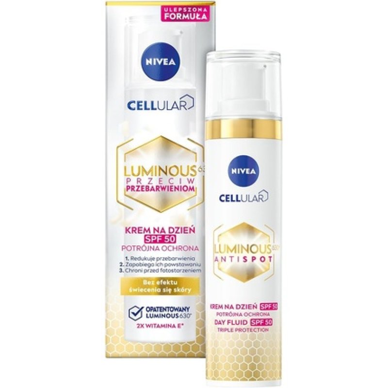 NIVEA Cellular LUMINOUS 630 Anti-Pigment Spots Day Care Fluid 40ml SPF 50