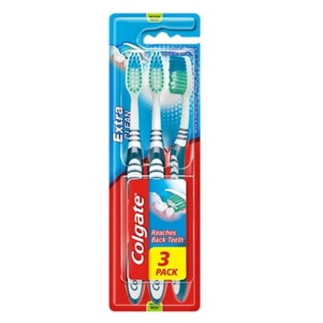 Colgate Extra Clean Toothbrush Triple Pack - Medium